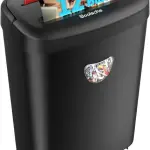 Aktenvernichter, Schreddert 12 Blatter Auf Einmal, Kann Kreditkarten&CD Und Buroklammern Zerkleinern, Papierschredder Mit Einem 25-Liter-Abfallbehalter-Versand Von FBA
