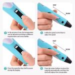 3D Printing Pen Set Doodle PLA Filament Printer Drawing 12 Colours Kids Gift UK
