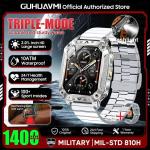 New Military 1400mAh Battery Smart Watch With LED Flashlight