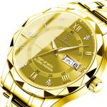 Mens Watch Leather Strap Quartz Movement