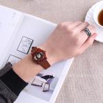 Qians Casual Wooden Watch A High-quality Sandalwood Timepiece With An Eye-catching Dial