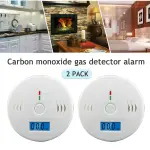 CO Detector Alarm LCD Combination CO Carbon Monoxide Gas Battery Warning Home