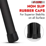 5 Core Speaker Stand Height Adjustable PA DJ Tripod Studio Monitor Stands W 35mm Compatible Insert - SS ECO 1PK BLK WoB