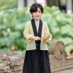 Childrens Yellow Japanese-style Kimono Set