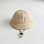 Baby Fisherman Hat With Small Spade Embroidery For Sun Protection