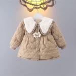 New Stylish Cotton-padded Coat For Baby Girls Childrens Quilted Winter Wear