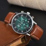 Mens Multifunctional Stylish Business-Ready Waterproof Calendar Watch