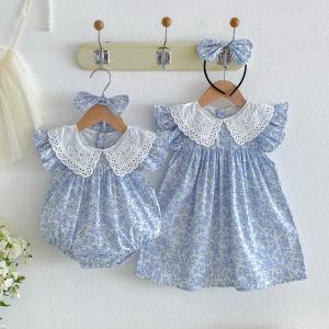 Summer Lightweight Baby Romper Summer Floral Fragments