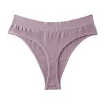 Seamless Wide-waist Low-rise Traceless Solid-color Briefs