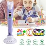 3D Printing Pen Set Doodle PLA Filament Printer Drawing 12 Colours Kids Gift UK