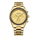 Mens Multifunctional Waterproof Calendar Luminous Quartz Watch
