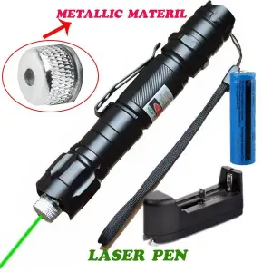 Green Laser Pointer Pen Astronomy Star Visible Beam Lazer&Battery&Charger