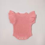 Instagram-style Baby Knitted Romper Autumnwinter Pure Cotton Warm Onesie