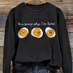 Women's Crew-Neck Sweatshirt With Animal Print