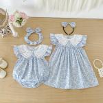 Summer Lightweight Baby Romper Summer Floral Fragments