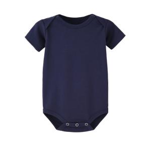 Summer Triangle Solid Color Short-sleeved One-piece Romper