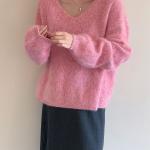 Furry Arabesquitic Fabric Women's Loose Bottoming Sweater