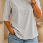 Women's Casual Round Neck Half Sleeve T-shirt