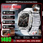 New Military 1400mAh Battery Smart Watch With LED Flashlight