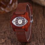 Qians Casual Wooden Watch A High-quality Sandalwood Timepiece With An Eye-catching Dial