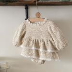 Korean-style Childrens Long-sleeved Printed Onesie