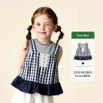 Plaid Knit Patchwork Artistic Top Set