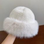 Creative Fox Fur Mongolian Cap Female