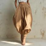 Women's Summer High-waisted Elastic-waist Bloomers