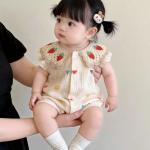 Summer Cotton Breathable Baby Onesie