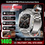 New Military 1400mAh Battery Smart Watch With LED Flashlight