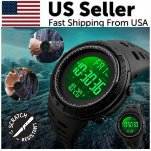 SKMEI Men's Digital Army Military Sport Quartz Analog Chrono Waterproof Watch US