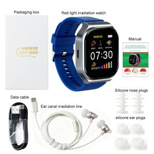 650nm Red Light Therapy Watch Cold Laser LLLT With Nasal And Ear Probes