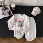 Sweatshirt And Sweatpants Two-piece Baby Set