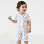 Mint Baby Romper With Zipper Summer Clothes For Boys And Girls
