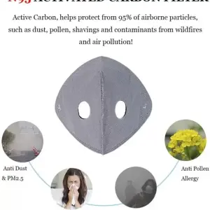 Reusable Half Face Cover Mask Respirator Anti Pollution Facepiece Sports Masks