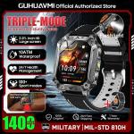 New Military 1400mAh Battery Smart Watch With LED Flashlight