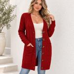 Women's Hemp Pattern Knitted Cardigan Jacket