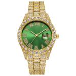 Men's Steel Strap Hip-hop Roman Quartz Watch
