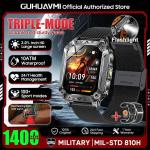 New Military 1400mAh Battery Smart Watch With LED Flashlight