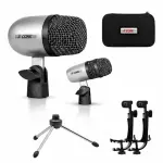 5 Core Conga Mic Snare Tom Set Professional XLR Cardioid Condenser Instrument Microphone Kit
