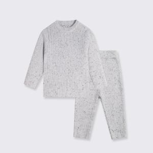 Baby Clothing Sweater Set Knitted Round Neck