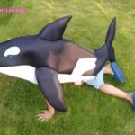Killer Whale Marine Life COS Costume Childrens Parent-Child Outfit