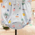 Baby's Refreshing Pure Cotton One-piece Romper