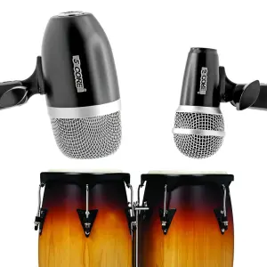 5 Core Conga Mic Snare Tom Set Professional XLR Cardioid Condenser Instrument Microphone Kit