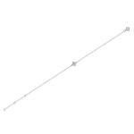 S925 Silver 1.6g Cross Moissanite Bracelet, 4x3mm D VVS1, 16&5cm Adjustable, GRA Certified