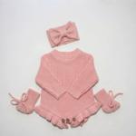 Pure Cotton Embroidery Newborn Long-sleeved Jumpsuit