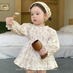 Baby Floral-print One-piece Romper For Outdoor Wear