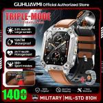New Military 1400mAh Battery Smart Watch With LED Flashlight