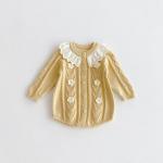 Lotus-leaf-neck Knitted Jumpsuit