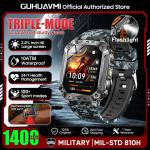 New Military 1400mAh Battery Smart Watch With LED Flashlight